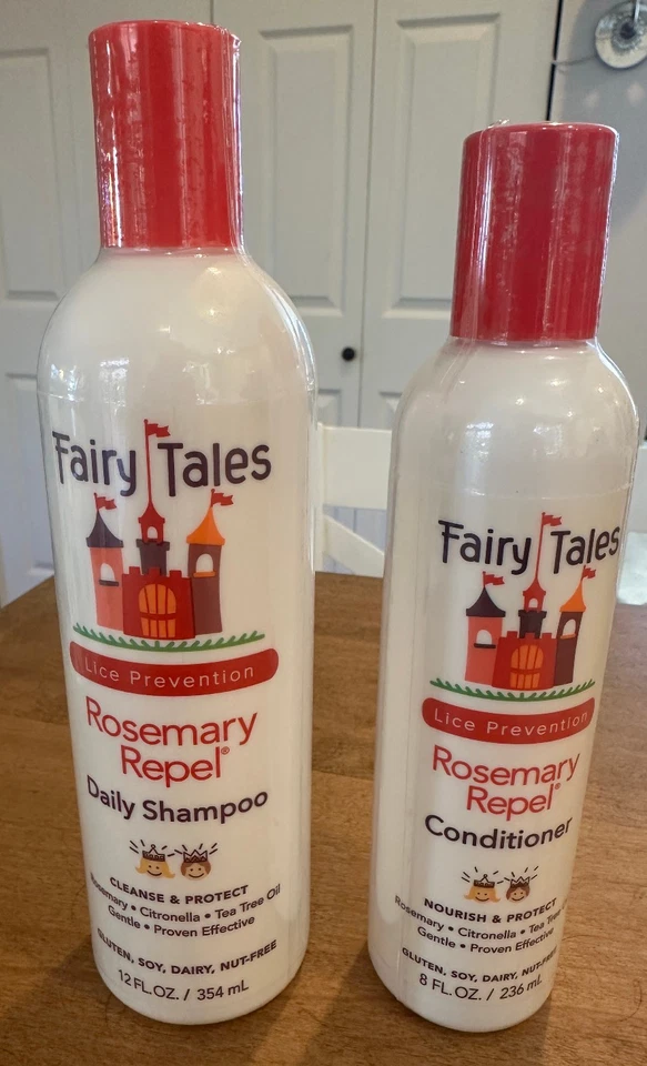 Fairy Tales 迷迭香驱虫日常洗发水 12 盎司 + 护发素 8 盎司套装 — 第 1/1 张图片