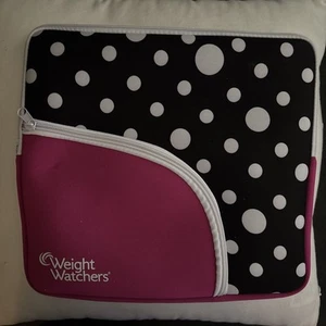 Weight Watchers WW Carry Case Pink Organizer iPad Kindle Neoprene Bag Pouch Zip - Picture 1 of 7