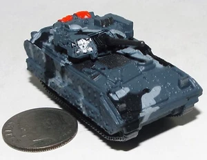 Small Micro Machine Plastic M-2 Bradley IFV in Dark Winter Camouflage & Skull - Picture 1 of 5