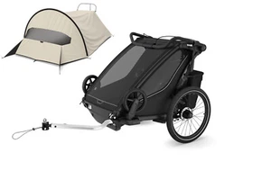 Thule Chariot Sport 2er Double Multisport Fahrradanhänger Anhänger Black Schw... - Bild 1 von 17