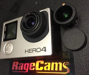 GoPro Hero4 Silver Camera Modified 4K CHDHN-401 with 5.4mm Rectilinear Flat Lens - Picture 1 of 6
