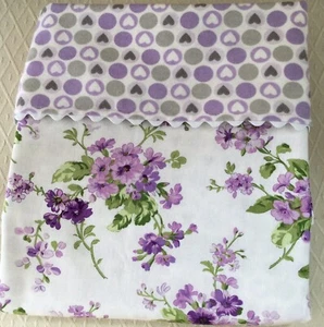 Babydecke erhalten. Empfangsdecke. Blumen- und Herzdecke. 32X40 - Bild 1 von 3