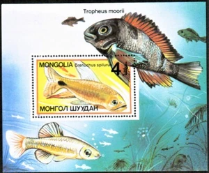 MONGOLIA.1987. TROPICAL FISH. Sc 1639-1646. MNH OG. FULL SET. - Picture 1 of 8