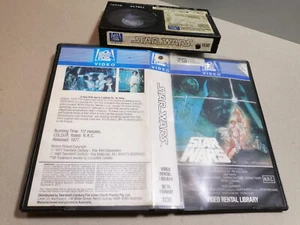 RARE STAR WARS (A NEW HOPE) 1977 - CBS/FOX Rare Rental Only BETA Issue - SCI-FI - Picture 1 of 2