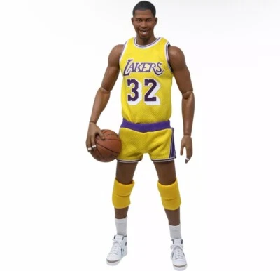 Magic Johnson Signed 1980's Figure Cool 1/6 Scale LE Action Figure PSA AJ66015 - Image 1 of 4