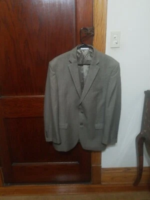 Chaps Houndstooth Check Brown /Tan /Blue Blazer/ Sportscoat Men's Size 44R... - Image 1 of 4