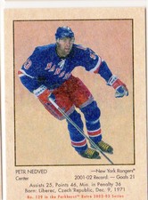 2002-03 (RANGERS) Parkhurst Retro Minis #129 Petr Nedved