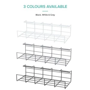 Under Desk Storage Cable Management Tray Cord Home Office Holder Wire Rack Tidy - Picture 1 of 15