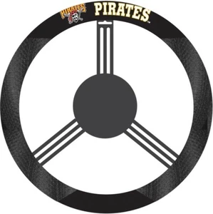 Pittsburgh Pirates MLB Poly-Suede Mesh Steering Wheel Cover - Picture 1 of 2