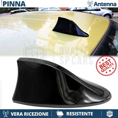ANTENNA PINNA SQUALO Nera PER Fiat Fiorino-Qubo VERA Ricezione RADIO AM-FM-DAB - Immagine 1 di 4