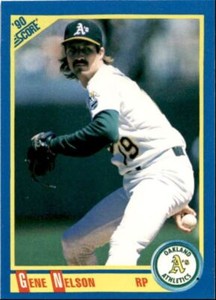 1990 Score Gene Nelson Oakland Athletics #441