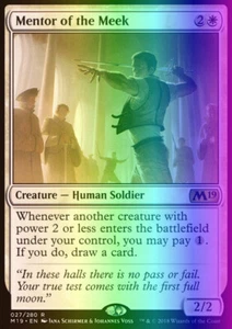 MTG Magic the Gathering Mentor of the Meek (27/333) Core Set 2019 LP FOIL - Picture 1 of 1