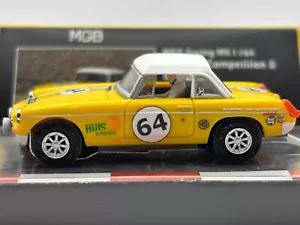 BAUER PS SLOT MGB GELB HARDTOP 1964 ROADSTER MK 1 RALLYE RENNEN COMPETITION LIVER - Bild 1 von 7