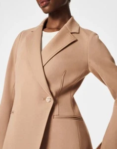 Brand New With Tags-SPANX®Ponte Asymmetrical Blazer - Picture 1 of 13