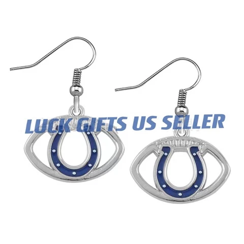 NFL Football Team Indianapolis Colts Dangle Earrings Fashion Gift 1 pair Cover
