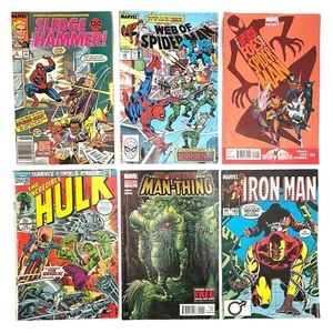 Comic Book Lot of 6 Marvel Comics 3 Superman Hulk Iron Man & Infernal Man-Thing - Picture 1 of 5