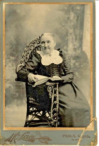 Kabinettkarte KS Paola Kansas - McLain Fotografie 1899 - Antik Vintage (P3) - Bild 1 von 3