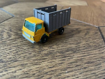 Camión de ganado Dodge Matchbox Lesney 1966 Nº37 amarillo hecho en Inglaterra modelo de coche Foto 1 de 4