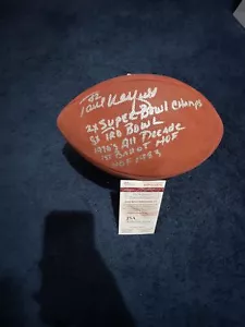 Paul Warfield SIGNED STAT Duke Football 5 INSCRIPTIONS Dolphins Browns JSA - Picture 1 of 3