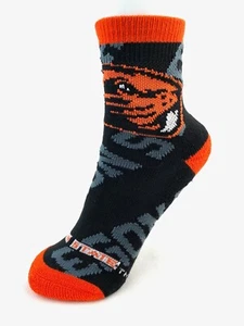 Oregon State Beavers Black & Gray Repeat Name Youth Quarter Socks - Picture 1 of 2