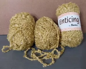 Enticing by Darcie Yarn 3 Skeins 52 Yards 1.75oz Green - Picture 1 of 3