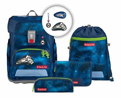 Step by Step Cloud Schulranzen-Set 5-teilig Starship Galactus dunkelblau Neu - Bild 1 von 4