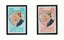 (69852) Belize MNH Princess Anne Wedding unmounted mint 1973