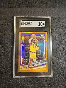 2023-24 LEBRON JAMES *167/199* SGC 10 GM Donruss ottica arancione #65 ~1stB.org - Foto 1 di 6