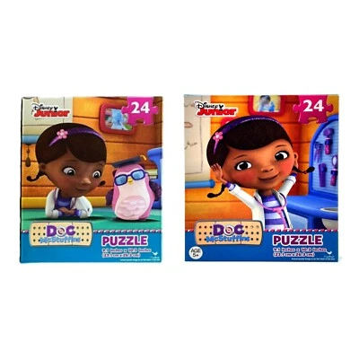2 Disney Junior Doc McStuffins Jigsaw Puzzle Set 24 Pieces 9x10.3" 2 Pack NEW - Image 1 of 4