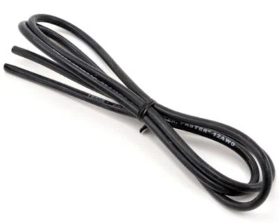 New Tekin 12awg Silicon Flex Wire Silicone (Black) 3 feet (3′) TT3013 - Image 1 of 2