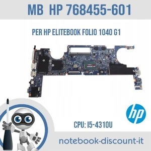 Scheda Madre HP 768455-601 Per Notebook EliteBook Folio 1040 G1 + CPU i5-4310u - Imagen 1 de 2