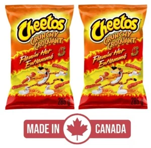 2-Pack Cheetos Crunchy Flamin' Hot (285g) Chips Snacks Crisps Canada Popular - Bild 1 von 2
