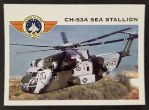 CH-53A Sea Stallion 1992 Wings of Fire Plane Jet Panini Card #43 (NM)