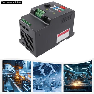 3 Phasen Frequenzumrichter Variabler Wechselrichter Frequenzregler 5500W 7.5PS - Bild 1 von 12