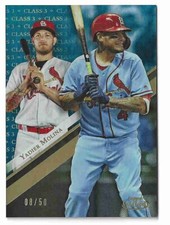 🔴YADIER MOLINA - 2019 Topps Gold Label Class 3 BLUE 08/50