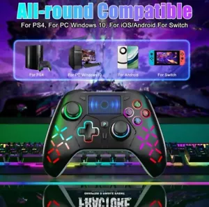 New Windows Bluetooth Gaming Controller Switch PS4/PS3/Apple/Android Touchpad - Picture 1 of 6
