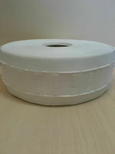 10 METERS OF 3 INCH (75mm)PINCH/TRIPLE PLEAT CURTAIN HEADING/HEADER TAPE - Picture 1 of 3