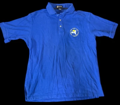 New York State Canal Corporation Polo Shirt- Size LARGE- NAVY BLUE - Image 1 of 4