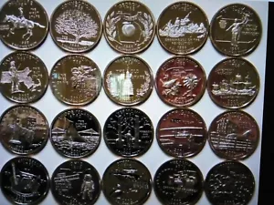 1999-2009 P&D US STATE QUARTERS- COMPLETE BU UNC SET-112 COINS - Picture 1 of 8