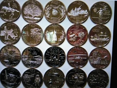 1999-2009 P&D  US STATE QUARTERS- COMPLETE BU UNC SET-112 COINS - Image 1 of 4