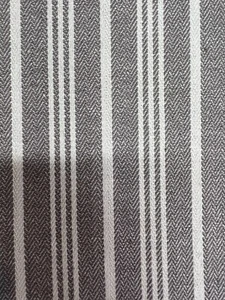 ian mankin fabric powder grey stripes 10mtrs - Picture 1 of 5