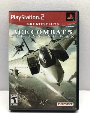 Ace Combat 5: The Unsung War (PlayStation 2, 2004) Complete Tested Working  - Image 1 of 4
