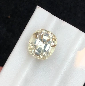 Cojín de kuncita amarilla natural corte 10,20 quilates pérdida de forma piedra preciosa de Afganistán - Imagen 1 de 10