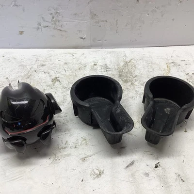 00-04 Nissan Xterra OEM Center Console Cup Drink Holder Insert Pair Set #E3-1 - Image 1 of 4