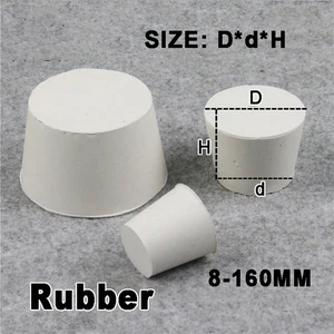 Tapones de goma de 8-140 mm tapones de orificio de sellado de laboratorio tapón tubo de frasco cónico - Imagen 1 de 3