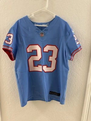 Authentic Nike Tennessee Titans Oilers Vapor FUSE Throwback Jersey BISHOP 44 - Image 1 of 4