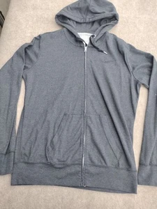 Nike Athletic Dept Damen Hoodie Jacke leicht durchgehender Reißverschluss grau schwarz Large - Bild 1 von 13