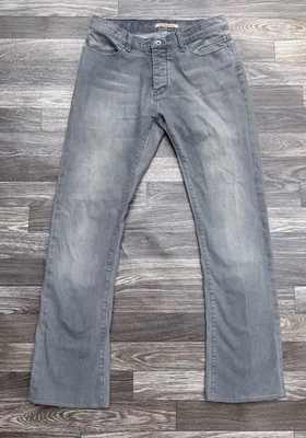 Jeans John Varvatos Delridge Calce Regular Pierna Recta Gris 30x29 Botón Mosca Foto 1 de 4