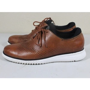 Oxford Cole Haan da uomo 2.ZERØGRAND in pelle traforata taglio laser taglia 10,5 - Foto 1 di 6