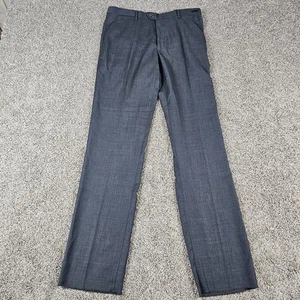 Jos A Bank Dress Pants Mens 35 Gray Wool Cashmere Reserve Tailored Fit UNHEMMED - Picture 1 of 17